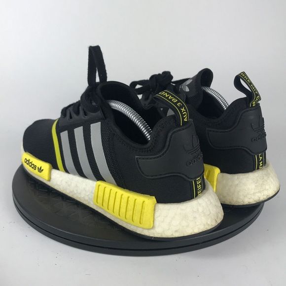 Adidas NMD R1 Black/Yellow Athletic Running Shoes F99713 Men’s Size 11 - Picture 7 of 12